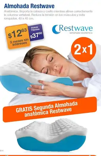 TVentas Almohada Restwave oferta