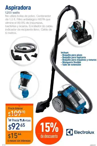 TVentas Aspiradora 1200Watts oferta