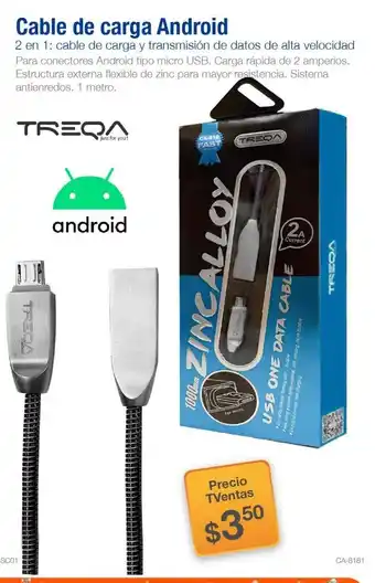 TVentas Cable de Carga Android oferta