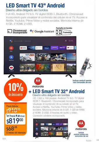 TVentas LED Smart TV 43" Android oferta