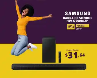 Orve Hogar SAMSUNG BARRA DE SONIDO HW-Q600B/ZP oferta