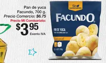 Mi Comisariato Pan de yuca Facundo, 700 g. oferta