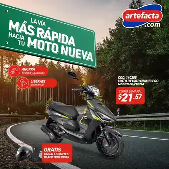 Artefacta COD: 140285 MOTO DY150 DYNAMIC PRO NEGRO DAYTONA CUOTA SEMANAL oferta