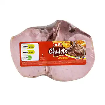 Akí Akí chuleta ahumada paquete 1000 g oferta