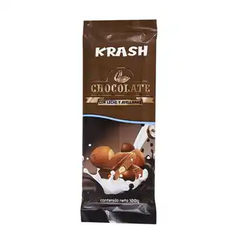 Akí Krash chocolate con leche y avellana 100 g oferta