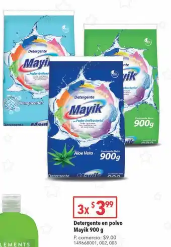 Tia Detergente en polvo mayik 900g oferta