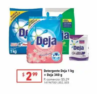 Tia Detergente deja 1kg + deja 340g oferta