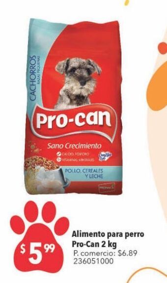 Tia Alimento para perro pro-can 2kg oferta