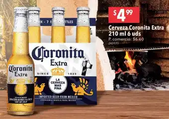 Tia Cerveza Coronita Extra 210 ml 6 uds oferta