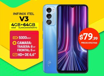 Novicompu INFINIX ITEL V3 4GB+64GB oferta