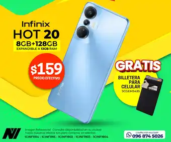 Novicompu Infinix HOT 20 8GB+128GB oferta