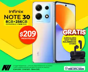 Novicompu Infinix NOTE 30 8GB+256GB oferta
