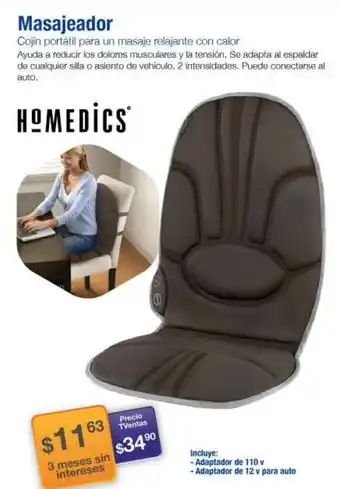 TVentas HOMEDICS Masajeador oferta