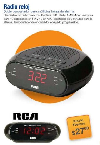RCA Radio reloj