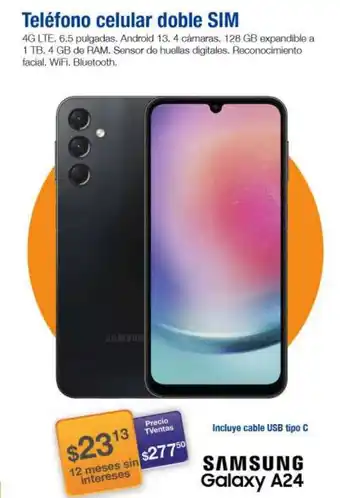 TVentas Teléfono celular doble SIM SAMSUNG Galaxy A24 oferta