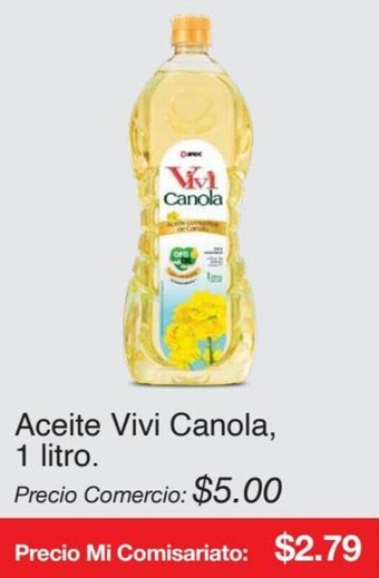 Mi Comisariato Aceite Vivi Canola, 1 litro oferta