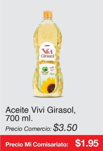 Mi Comisariato Aceite Vivi Girasol, 700 ml. oferta
