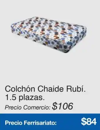 Colchón Chaide Rubí. 1.5 plazas