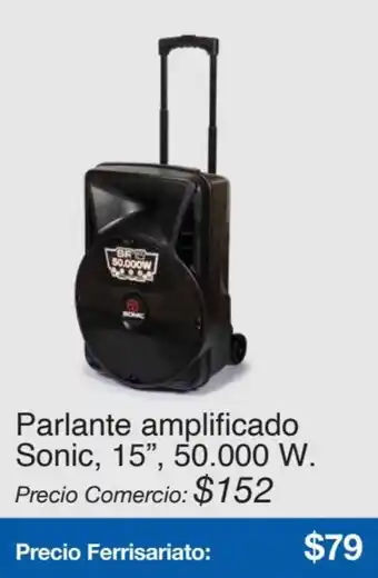 Mi Comisariato Parlante amplificado Sonic, 15", 50.000 W oferta