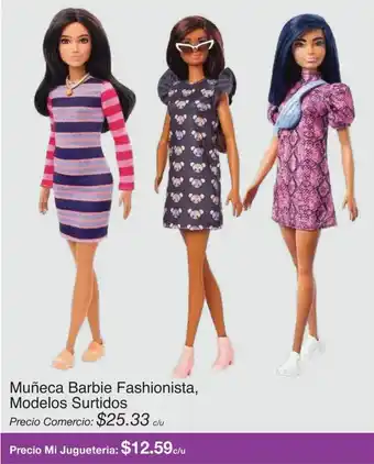 Mi Comisariato Muñeca Barbie Fashionista, Modelos Surtidos oferta