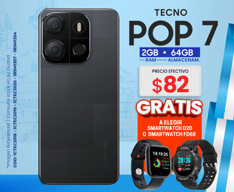 Novicompu TECNO POP 7 2GB + 64GB oferta