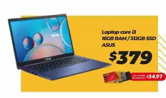 Tia Laptop core i3 16gb ram / 512gb ssd asus oferta