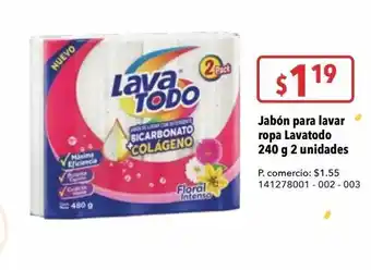 Tia Jabón para lavar ropa lavatodo 240 g 2 unidades oferta