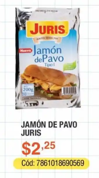 Akí JAMÓN DE PAVO JURIS oferta