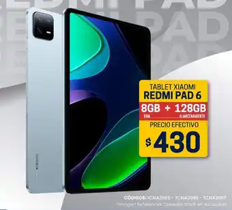 Novicompu TABLET XIAOMI REDMI PAD 6 8GB+128GB oferta