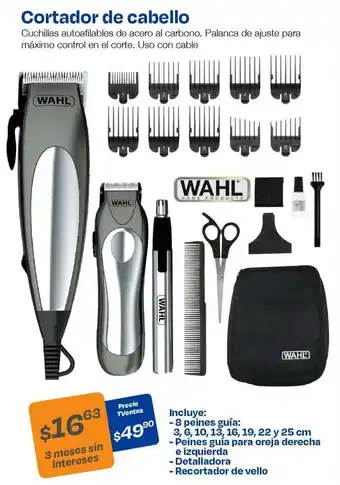 TVentas Cortador de cabello WAHL oferta