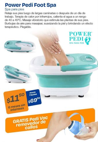 TVentas Power Pedi Foot Spa oferta