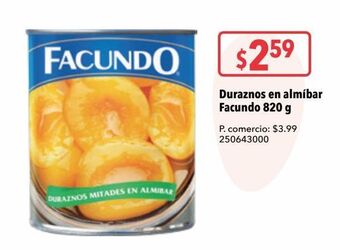 Tia Duraznos en almíbar facundo 820 g oferta