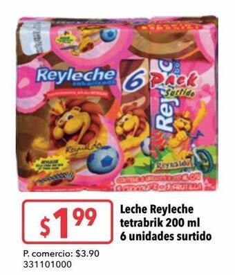 Tia Leche reyleche tetrabrik 200 ml 6 unidades surtido oferta