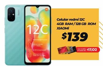 Tia Celular redmi 12c 4gb ram / 128 gb rom xiaomi oferta