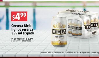 Tia Cerveza biela reserva 355 ml sixpack oferta