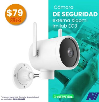 Novicompu Cámara DE SEGURIDAD externa Xiaomi Imilab EC3 oferta