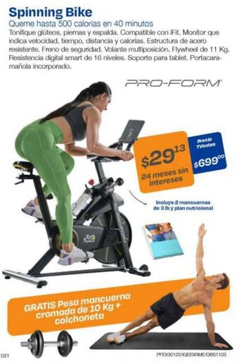 TVentas Spinning Bike Queme hasta 500 calorías en 40 minutos oferta