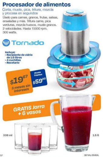 TVentas Tornado Procesador de alimentos oferta