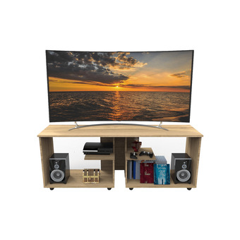 Akí Mesa de tv camerún amaranto mueble fácil mdf oferta
