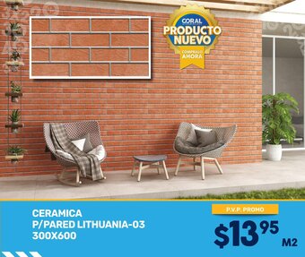 Coral Hipermercados CERAMICA P/PARED LITHUANIA-03 300X600 oferta