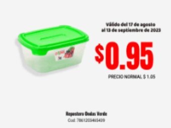 Supermaxi Repostero Ondas Verde Cod. 7861203465439 oferta