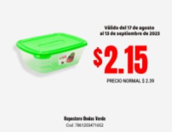 Supermaxi Repostero Ondas Verde Cod. 7861203471652 oferta