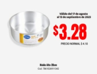 Molde Alto 20cm Cod. 7861026911342