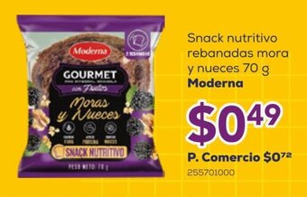 Tia Snack nutritivo rebanadas mora y nueces 70 g Moderna oferta