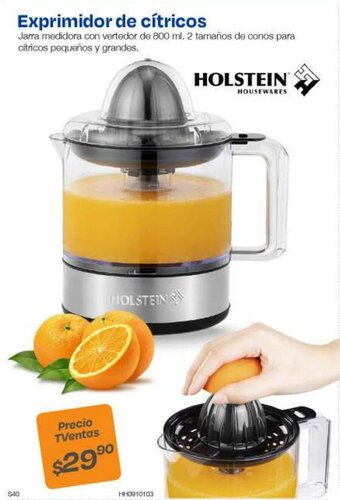 TVentas HOLSTEIN Exprimidor de cítricos 800ml oferta