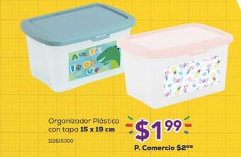 Tia Organizador plástico con tapa 15 x 19cm oferta