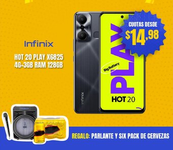 Computron Infinix HOT 20 PLAY X6825 4G+3GB RAM 128GB oferta