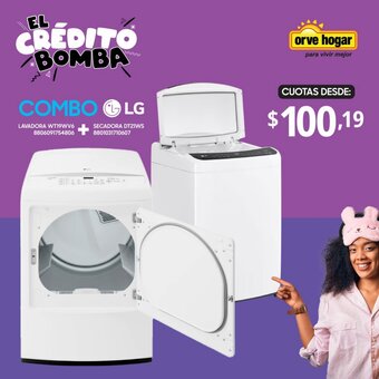COMBO LG LAVADORA WT19WV6 + SECADORA DT21WS 8801031710607