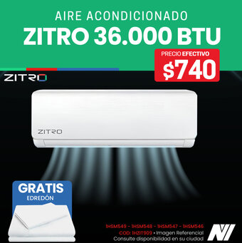 Novicompu AIRE ACONDICIONADO ZITRO 36.000 BTU oferta