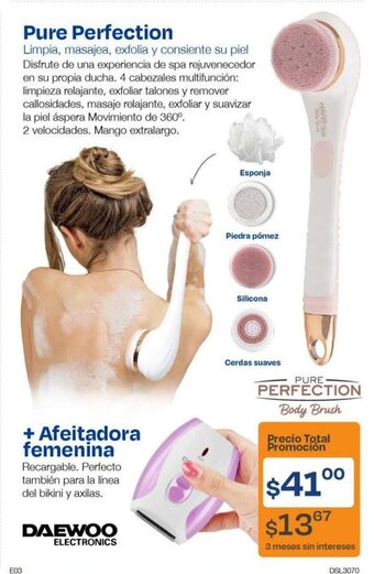 TVentas DAEWOO Pure Perfection + Afeitadora femenina oferta